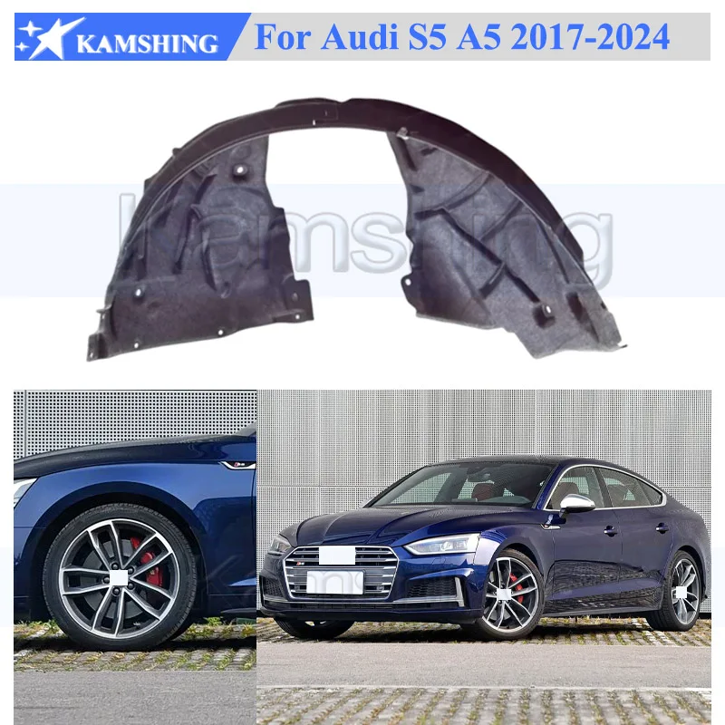 

Kamshing Front Fender Lined Mudguard For Audi S5 A5 2017-2024 Fender Lining Inner Fender