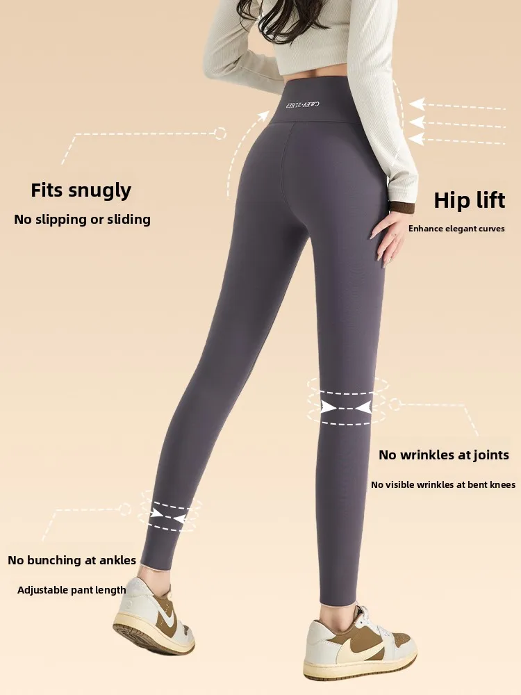 Extra Thi chaud Fce doublé taille étendue arche Route femmes pantalons de Yoga taille haute pantalons longs automne hiver vêtements d'extérieur