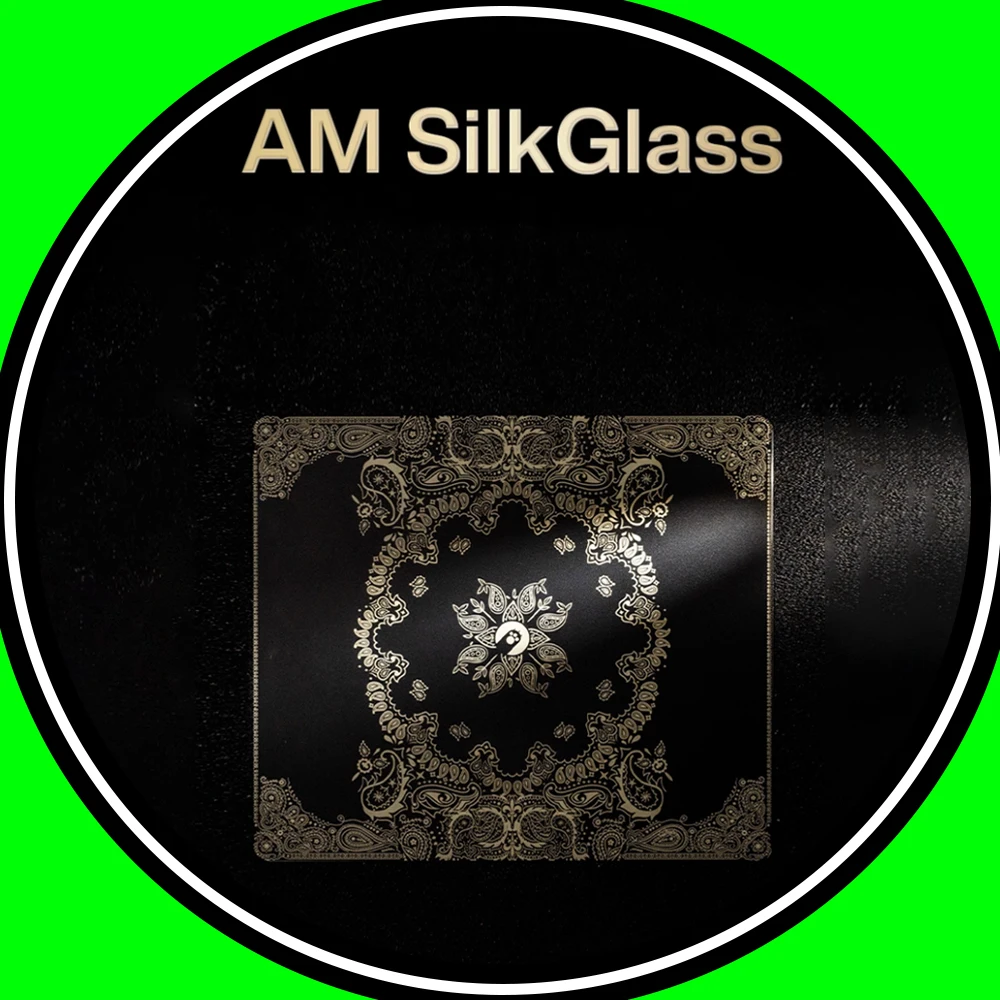 

Angry Miao AM SilkGlass Glass Mousepad Paisley Mouse Pad 490x420mm Smooth Gaming Mousepad PC Gamer Accessories Gifts