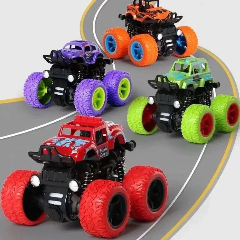 Toys Car Monster Truck Four-Wheel Drive Vehicle Stunt Dump Car Inertia Car Toy Dinosaur Pull Back Children Toy Boy Girl Gift