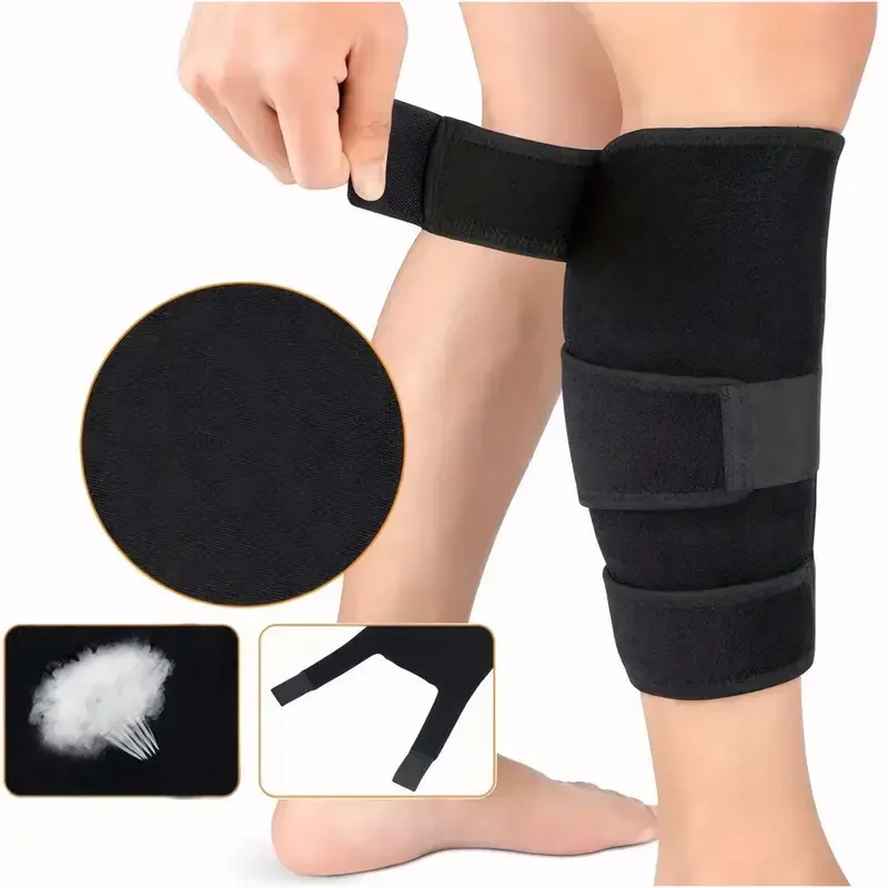 

Calf Brace for Torn Muscle and Shin Splint Pain Relief，for Men and Women Adjustable Compression Circulation Wrap Calf Brace