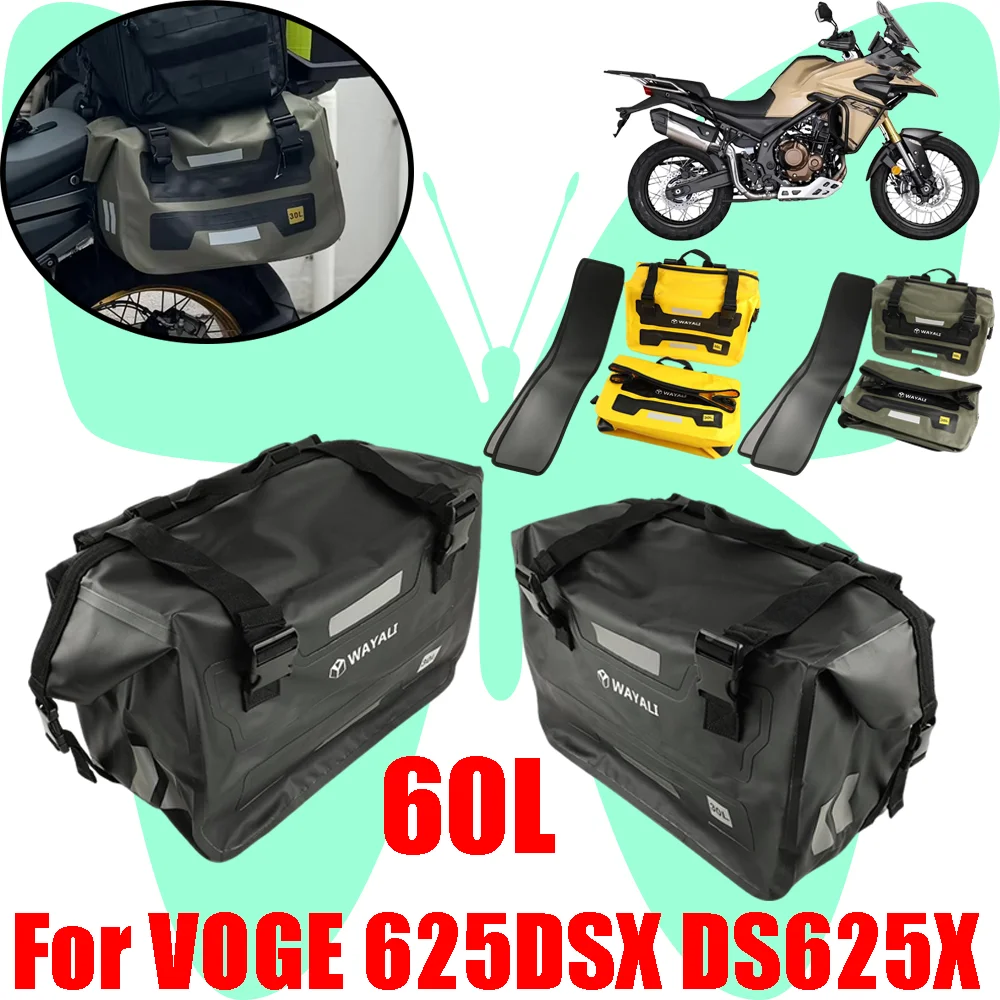 

For VOGE 625DSX DS625X DSX625 DSX 625 DSX 625X Motorcycle Accessories Saddle Bag Pannier Luggage Storage Bag Waterproof Bag 60L