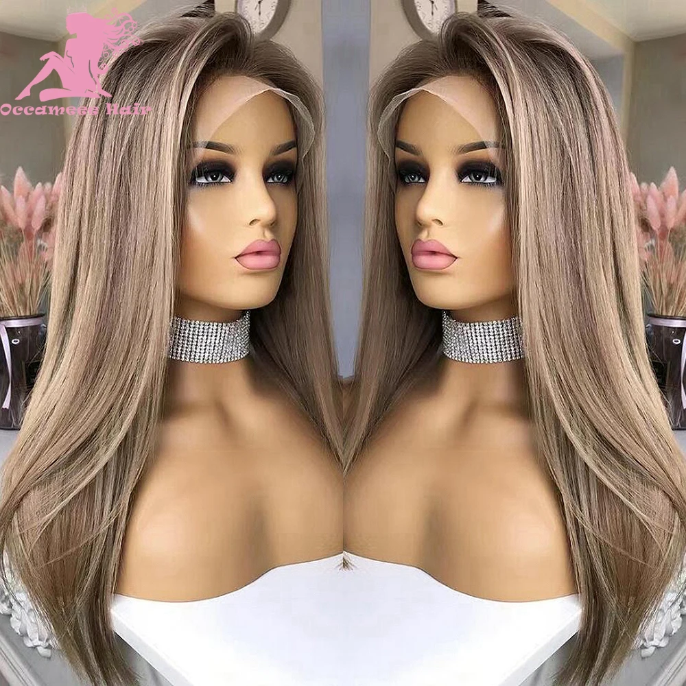 Peluca de cabello humano con encaje Frontal, postizo de encaje transparente Hd, brasileño, 360, 13x6