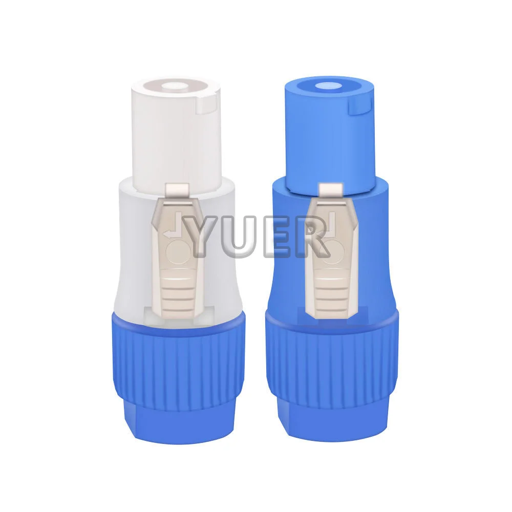 20Pcs/lot 3 Pin 20A 250V Powercon Connector NAC3FCA NAC3FCB Power Plug Adapter for Stage Light Lockable Cable Connector