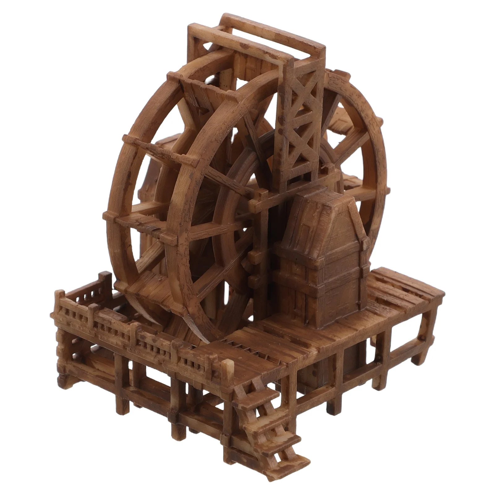 

Waterwheel Bonsai Miniature Fountain For Fish Tank Aquarium Landscaping Decor Zen Garden Desktop Water Feature Ornament