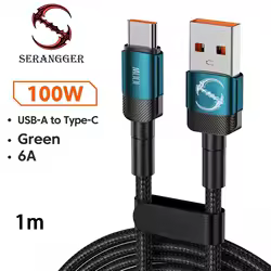 PD 100W Fast Charge 1m/2m/3m USB to Type C Cable Quick Charging Data Cord for Huawei Xiaomi