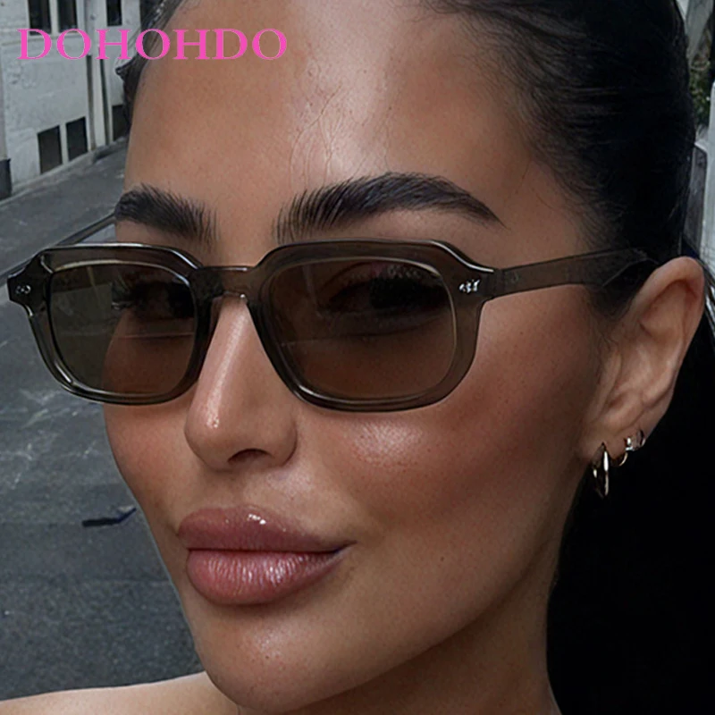 

Luxury Designer Small Frame Square Rivets Sunglasses Women's Fashion Classic Men Sunglasses Driving Travel Eyewear UV400 Lentes