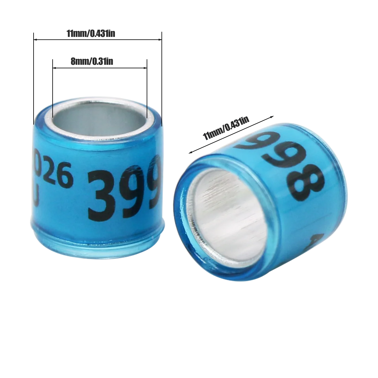 50 Pcs 2026 Style Durable Digital Bird Foot Rings Identity Management Pigeon Racing Training Tool Identification Supplies