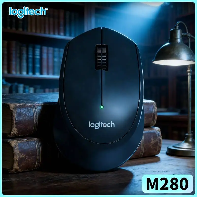 Logitech M280 Wireless Optical Mouse Anti-Dust Guard Shell 2.4GHz 1000 DPI Smooth Motion Control for Laptop Mac Windows