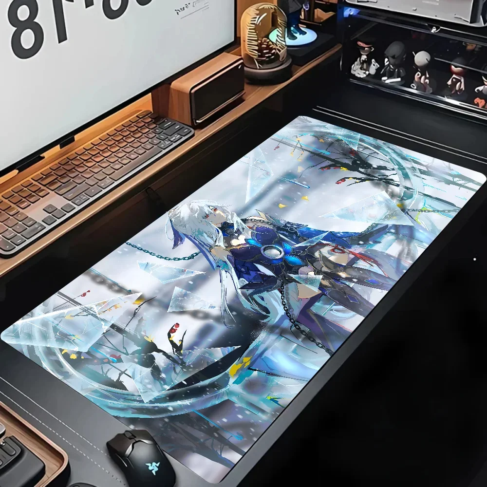 Game Anime Honkai Star Rail Jingliu Mousepad Mouse Mat Desk Mat With Pad Gaming Accessories Prime Gaming XXL Keyboard Pad Stitch