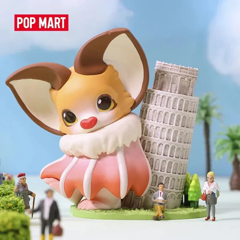 Pop Mart Yoki voyage autour du mot série boîte aveugle devinez sac boîte mystère jouets poupée mignon Anime Figure ornements Collection