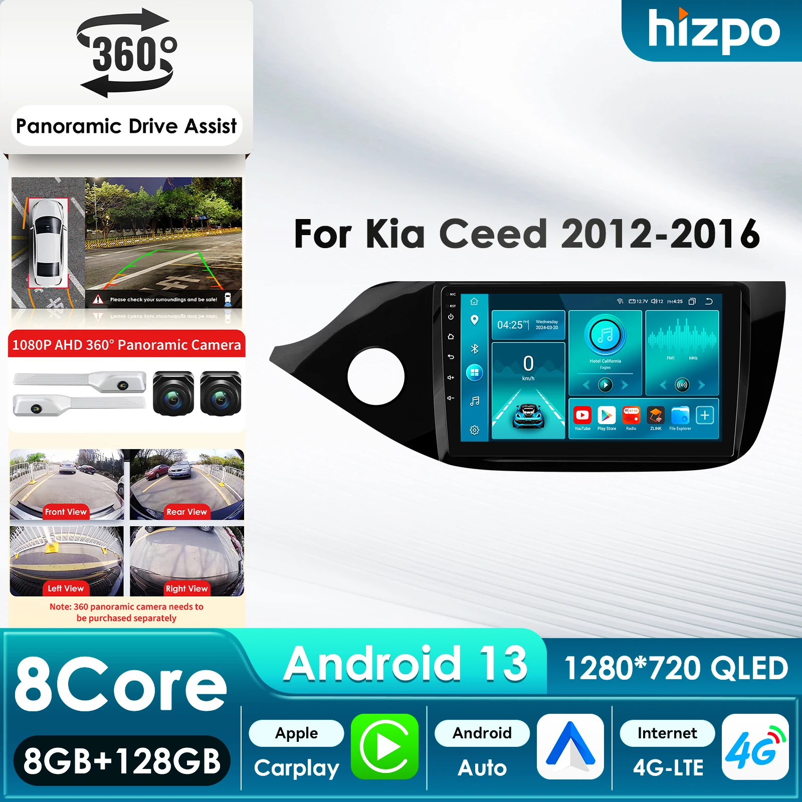 2Din 360Camera Car … - image
