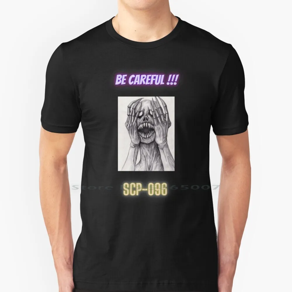 Please Be Careful Scp096 100% Cotton T Shirt Scp096 Scp Foundation Contain Euclid Protect Scp 096 Secure Shyguy Scp