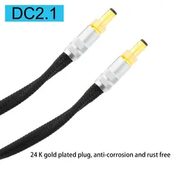 1pc 2x14AWG OCC Silver Plated DC Cable for Keces Linear Power Supply,Original Oyaide plug