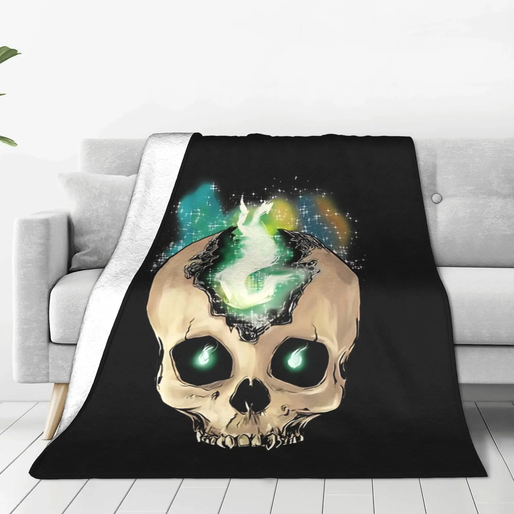 1PC Home Cute Room Decor Gothic Horror Dark Soul  Blanket Throw Blanket Bloodborne Novelty Warm Blanket All Season