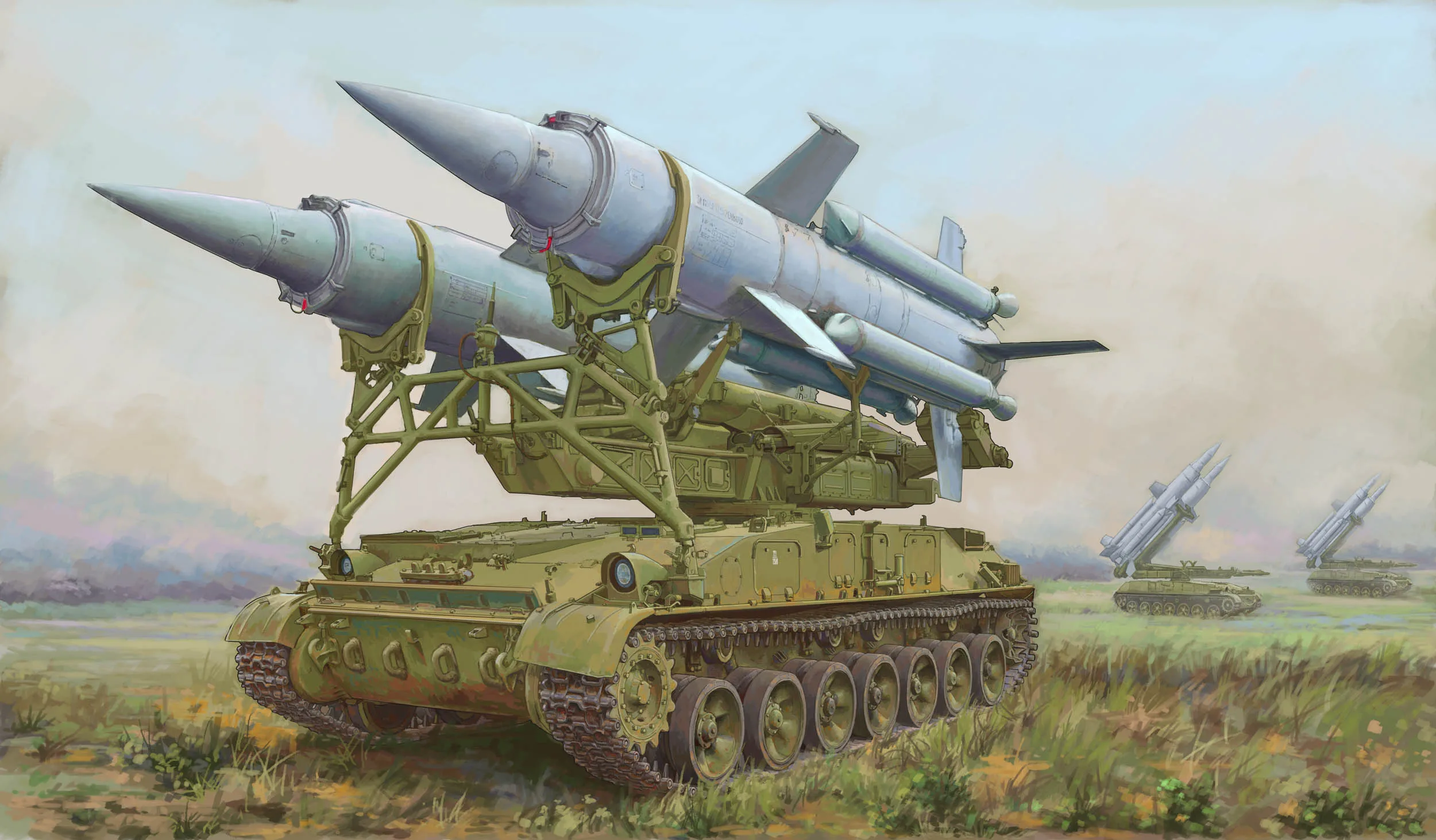 Trumpeter 1/72 07178 Soviet 2K11A TEL w/9M8M missile 