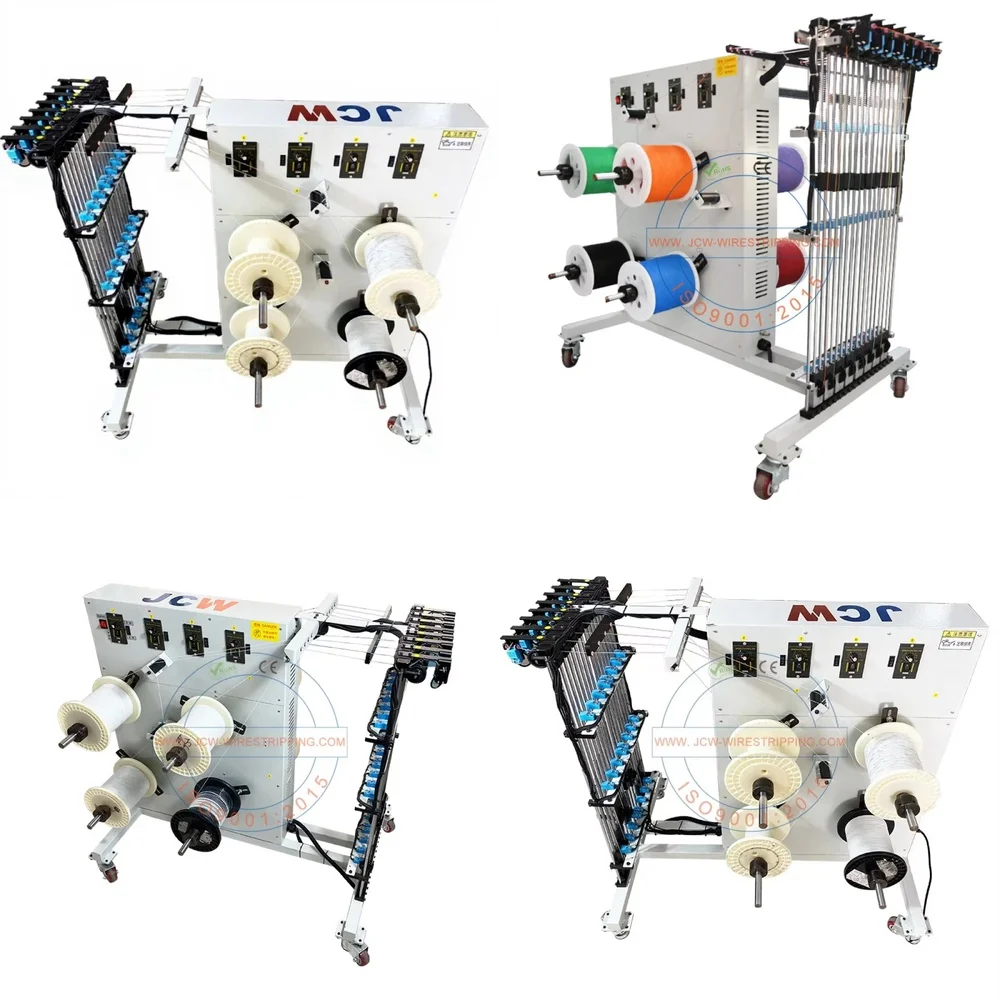 Automatic 8 Shaft Cable Pre Feeding Machine for JCW WP08A Cable Induction Wire Feeder Spool Winder Wire Feeding Equipment