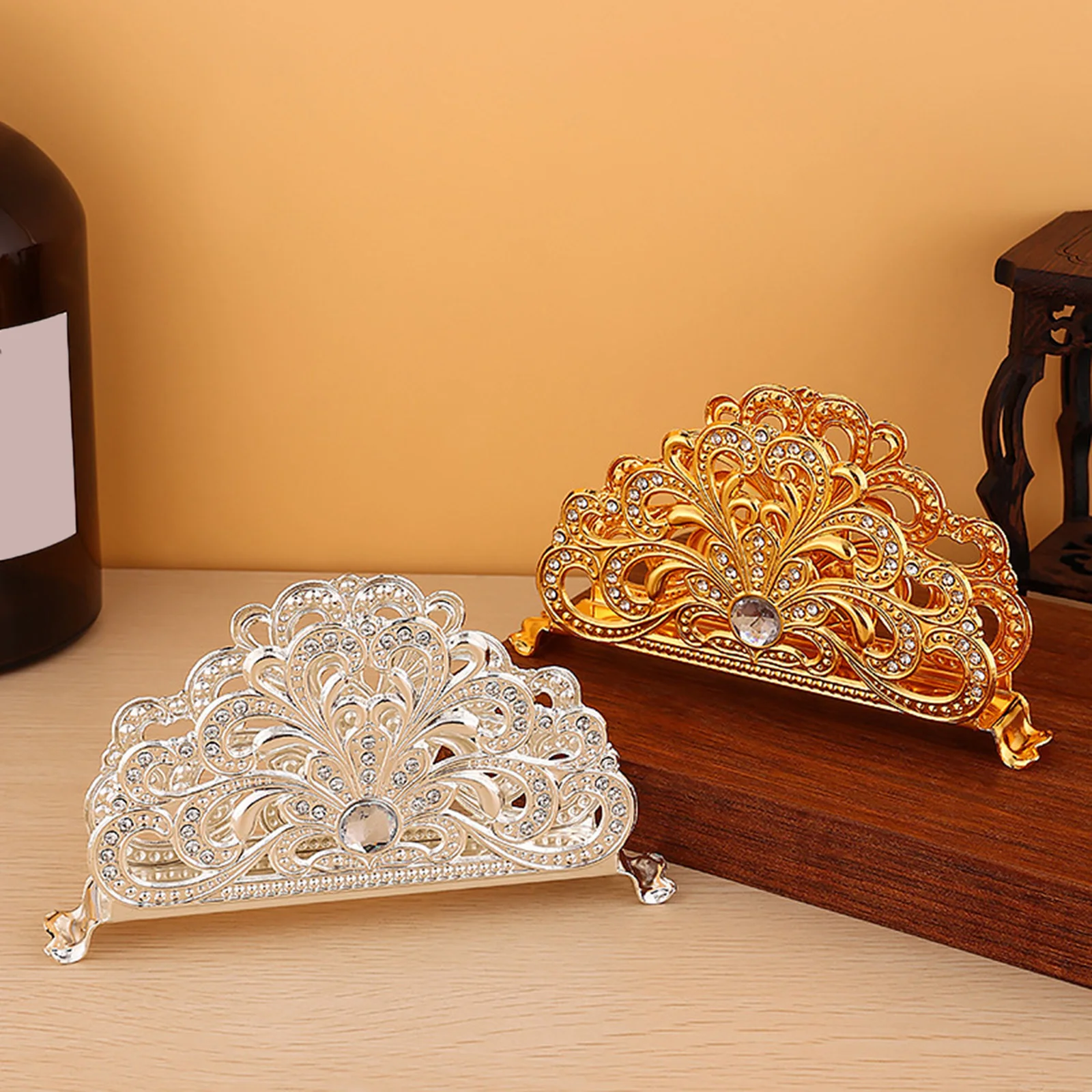 

Luxury Napkin Holder Table Napkin Holder Stand Home Decor Paper Towel Dispenser Table Tissue Storage Holder for Cafe Bar Home