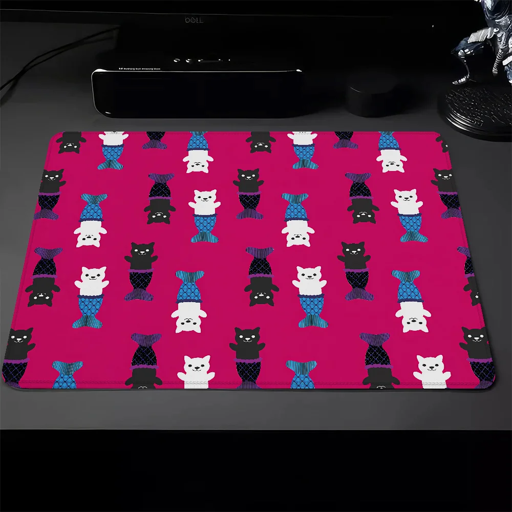 PURRFECT mermслуды игровой ноутбук небольшие беспроводные коврики для мыши Mausepad коврик для клавиатуры геймерский шкаф резиновый коврик на стол ПК Ped