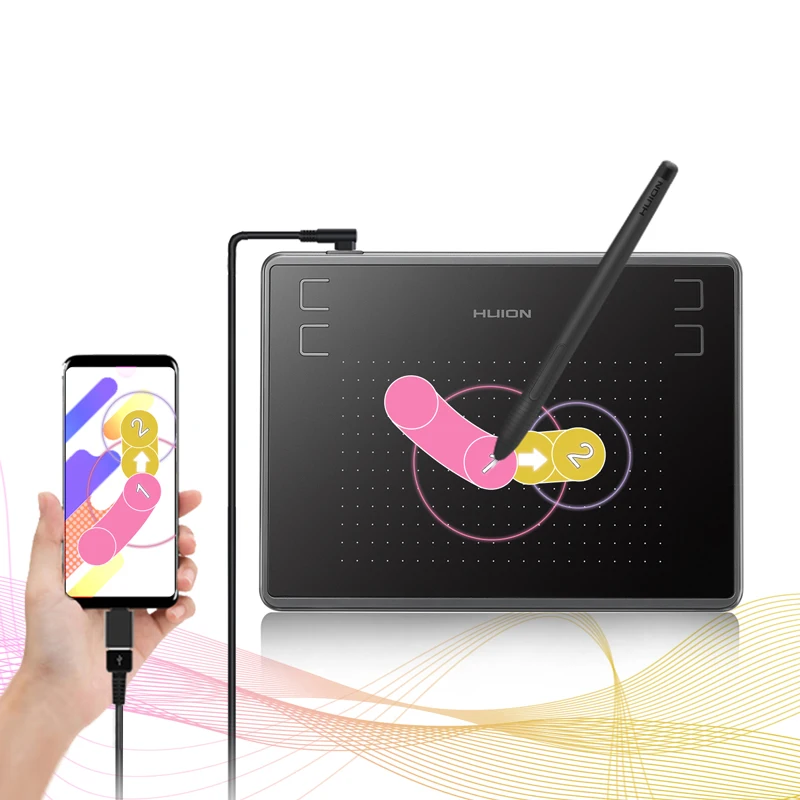 Планшет Huion Graghics H430p безбумажный блокнот для рисования, подключение компьютера для онлайн-презентации Планшет Huion Graghics H430p безбумажный блокнот для рисования, подключение компьютера для онлайн-презентации