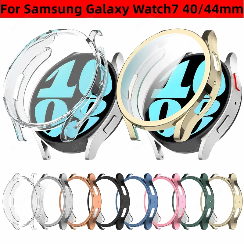 TPU Case For Samsung Galaxy Watch 7 40mm 44mm Full Cover Screen Protector For Samsung Watch7 40mm/44mm Soft Protective Case