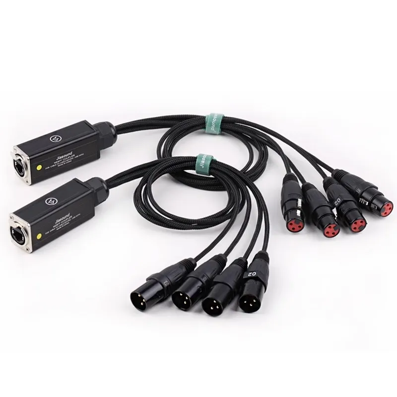 RJ45 XLR 오디오 케이블 DMX 스플리터, 스네이크 케이블 네트워크 확장, 무대 또는 스튜디오 녹음