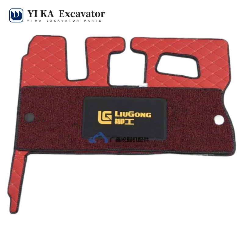 For Excavator accessories Liu Gong 906C 906E cab floor rubber foot mat carpet new type foot mat