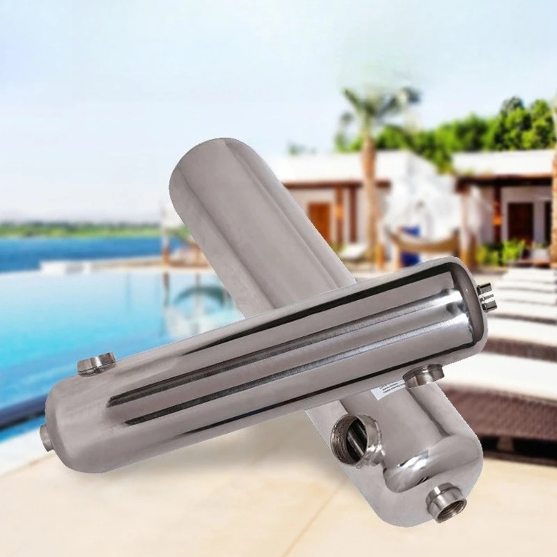 Stainless Steel Swimming Pool Heat Exchanger - Spa Bath Cold & Hot Water Transfer Device
