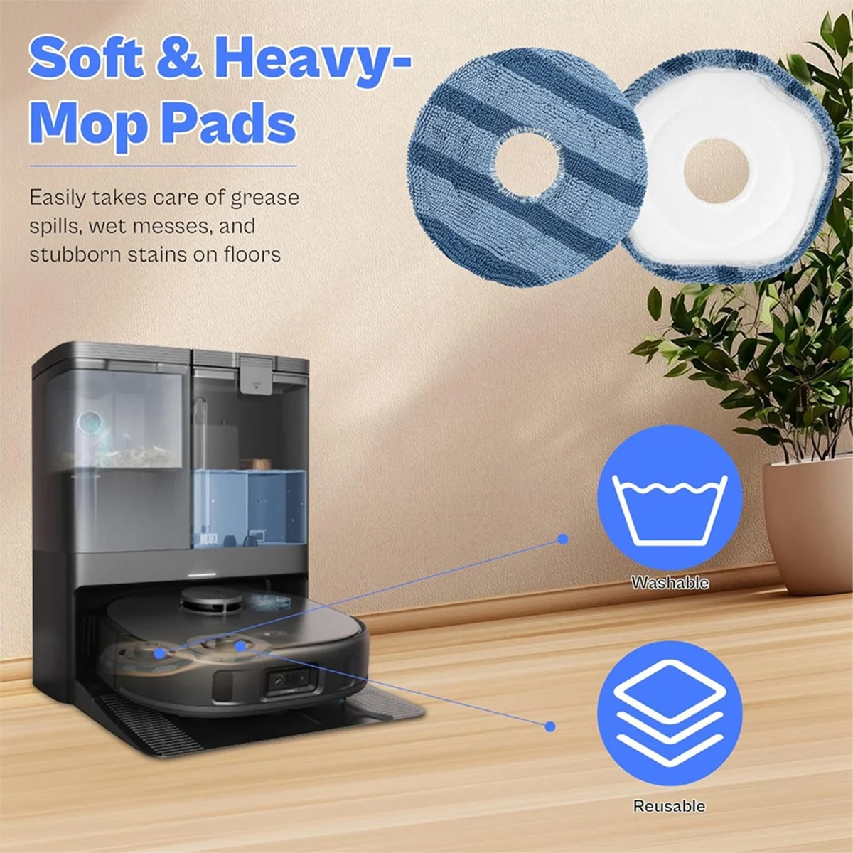 

Запасные части AT59 для комплектов аксессуаров для роботов-пылесосов Eufy X10 Pro Omni