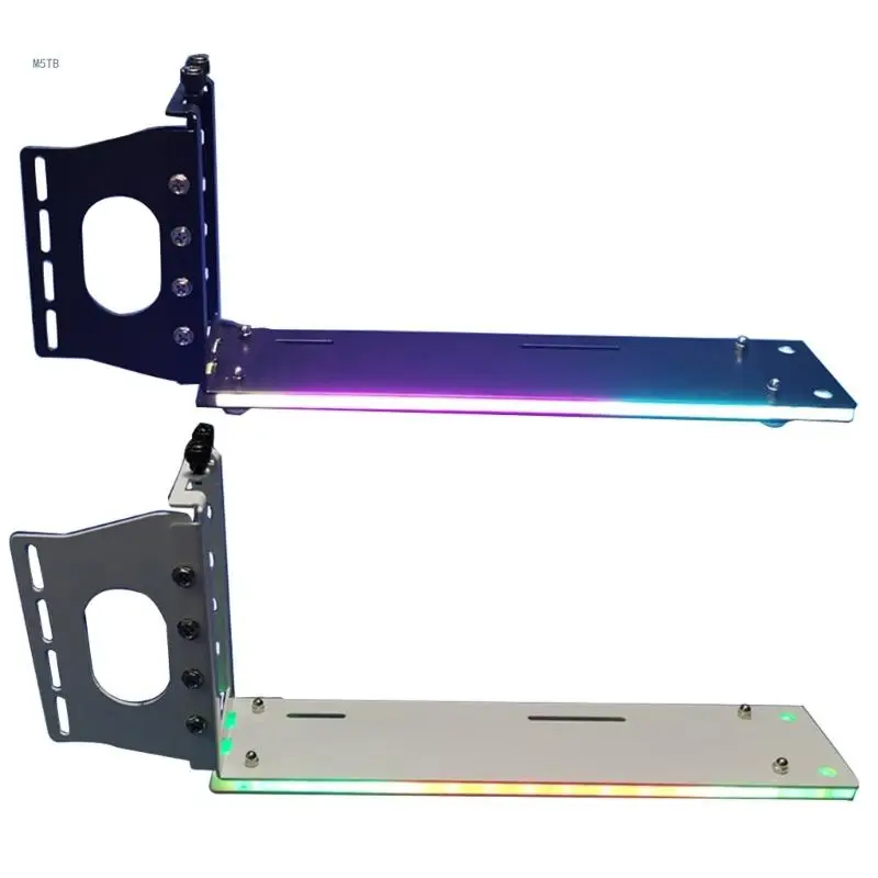 

Vertically GPU Bracket Graphics Vertical Installation Holder 12V RGB 4Pin LED Dropship