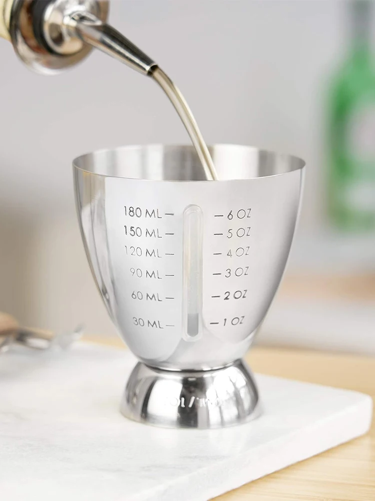 Bar Cocktail Jigger Measured Double 1-6 oz Measuring Jiggers, Stainless Steel