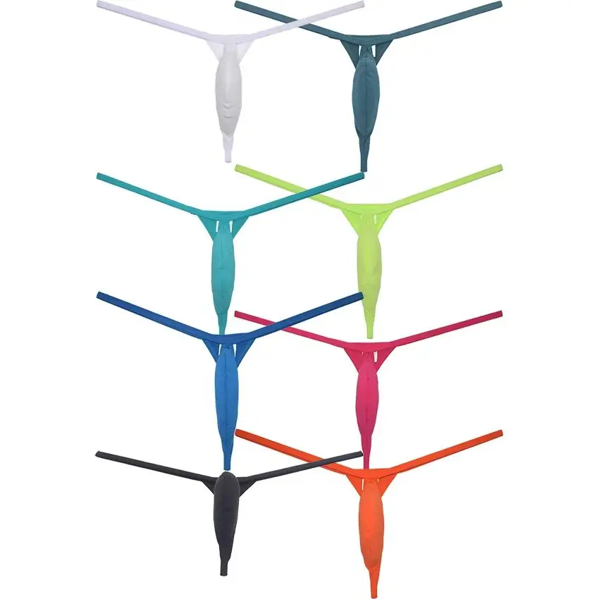 

Minimal Coverage Thongs Men's Micro G-string Tear Drop Back String Underwear Male Bikini Briefs Micro Tangas Pouch Breathable