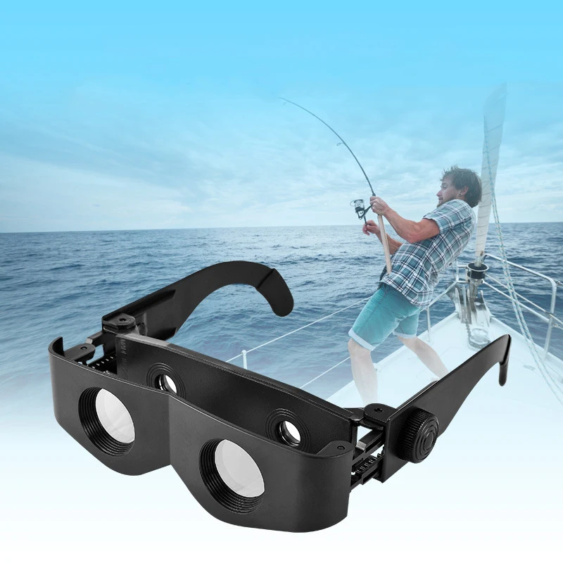 Glasses Fishing Focus Adjustable Professional Binoculars Telescope Magnifier Glasses Hands-Free Wearable For Theater TV Sight