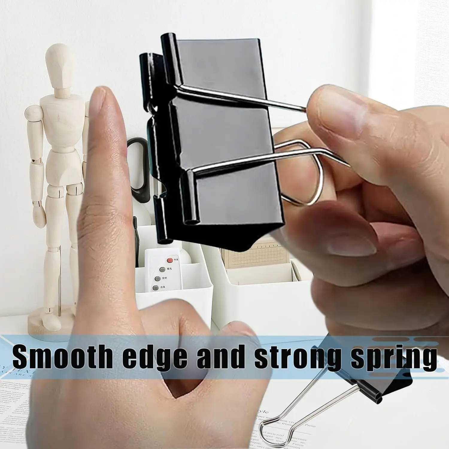 30/1PC Binder Clips Metal Small Notes Letter Paper Clip for Home School Office Stationery Supplies Binding Securing Clamps