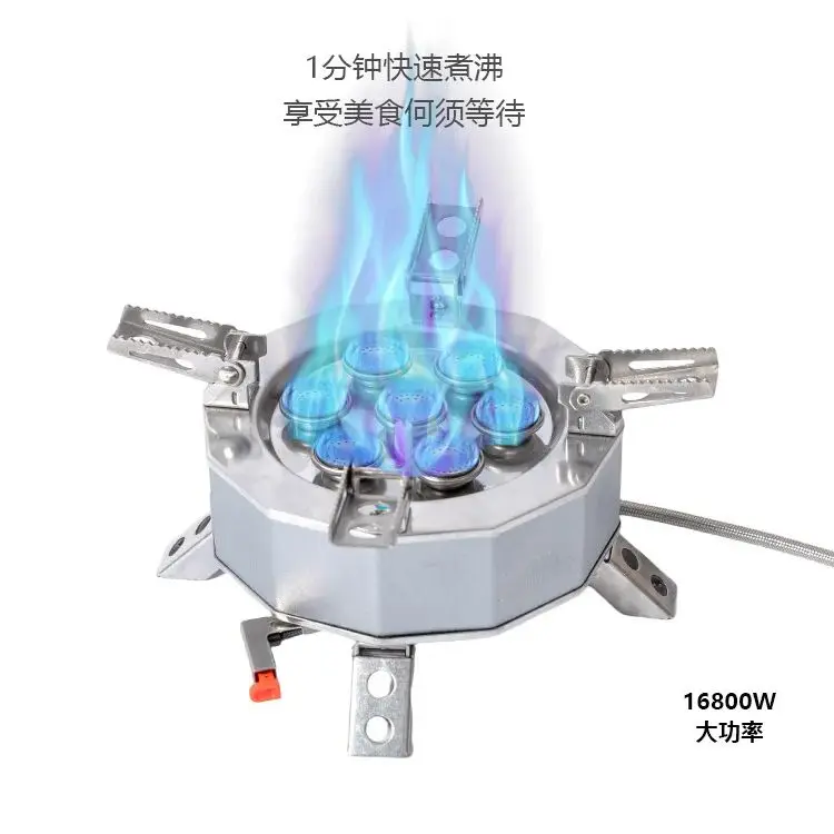 

Ветрозащитная горелка для кемпинга, портативная печь для пикника и барбекю