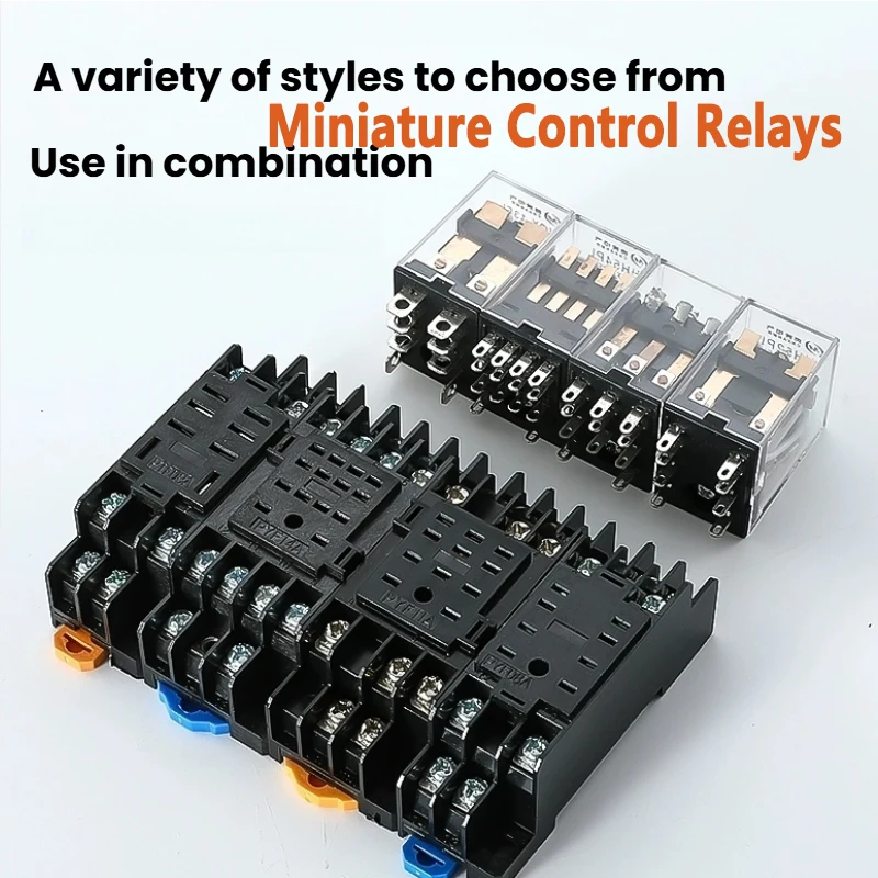 

Miniature Control Relays Small Intermediate Relay Socket BaseAC 12V DC C24 AC220 HH52P HH53P HH54P HH62P HH63P HH64P Wholesale