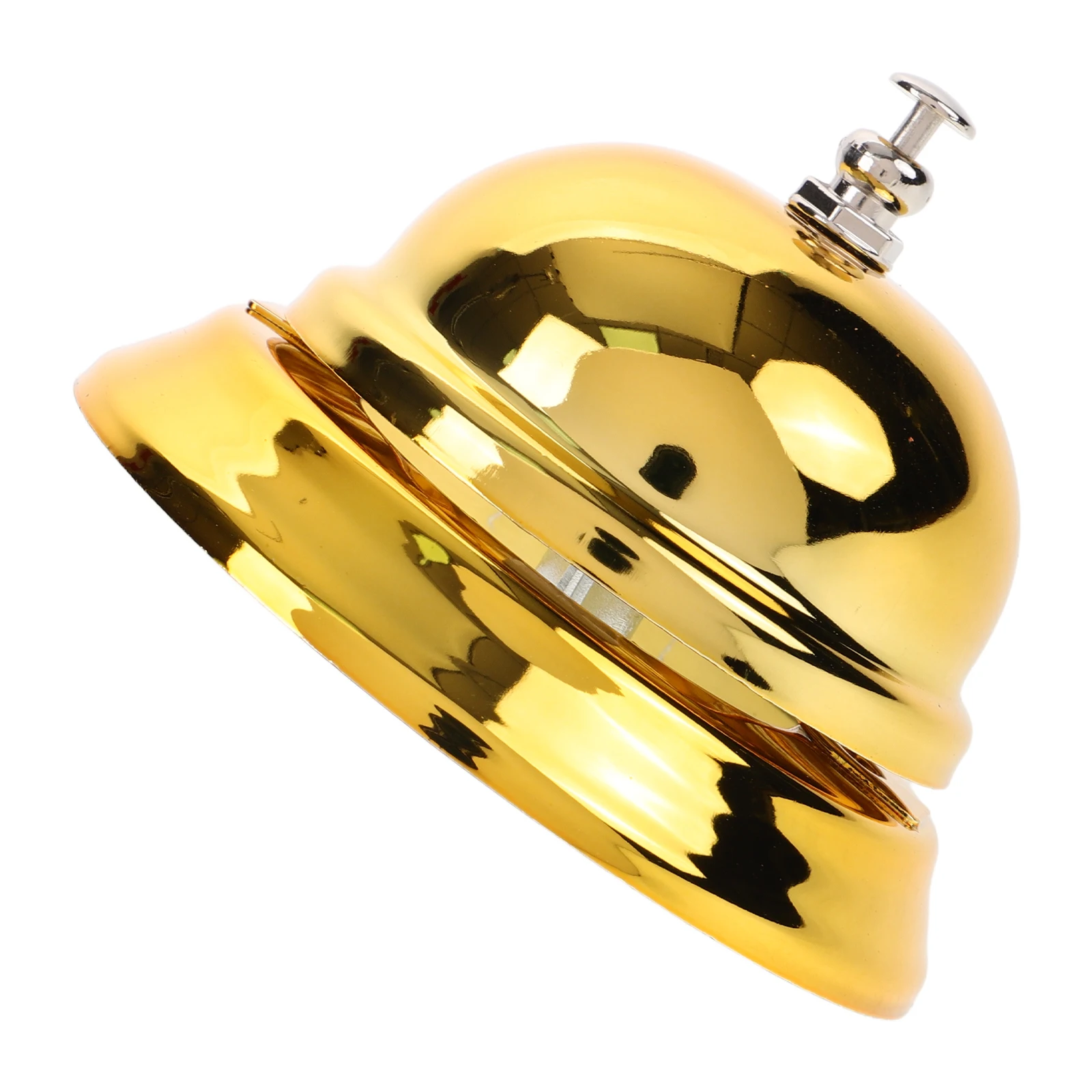 

Practical Metal Desktop Bell Clear Loud Ring Press Button Reception Kitchen Bar Call Bells