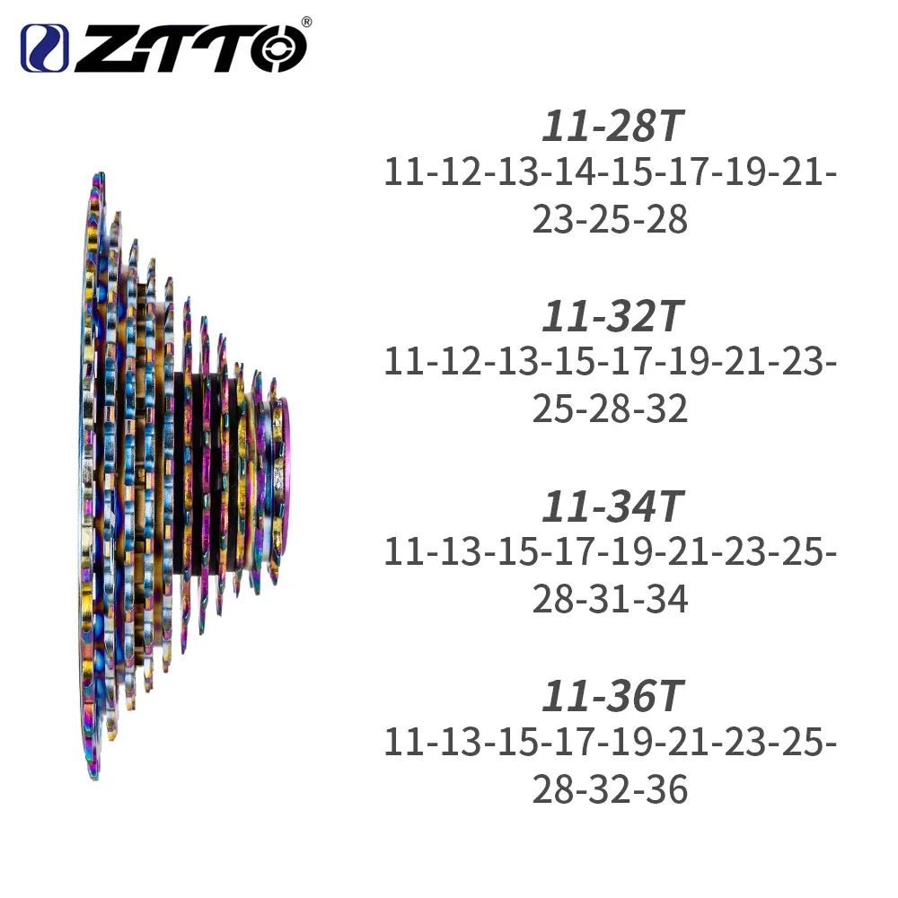 ZTTO Ultralight Road Bike 11 Speed Cassette 11 Speed 11-34T 11s 11-28T Sprocket 11S 36T Freewheel 11s 22s Flywheel K7 11V Gravel