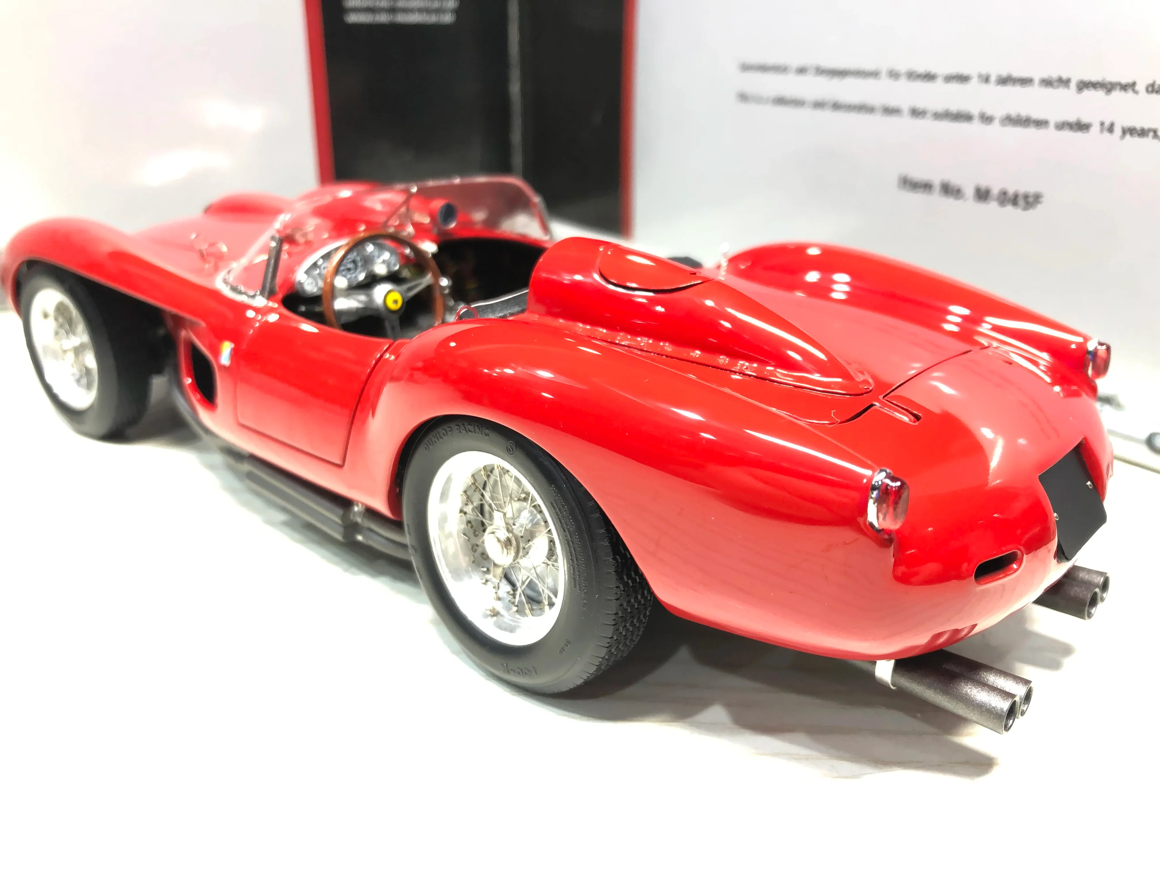 CMC-Modèle de voiture entièrement ouvert en alliage de métal, 1:18 250TR Testa Rossa 1958, simulation, édition limitée, cadeau jouet