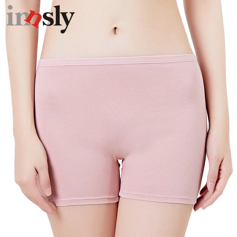 Innsly Large Size Boyshorts Women Underwear Boxer Female Safety Short Pants Under Skirt Big Size Ladies Cotton Underpants