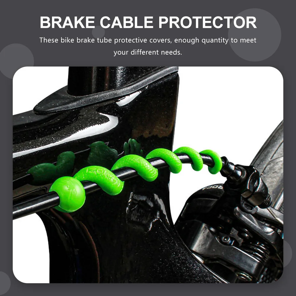 

5pcs Bicycle Protection Sleeve Silicone Tube Silicone Brake Cord Sleeve Cover For Bike Brake Cable Protector Cycle Supply