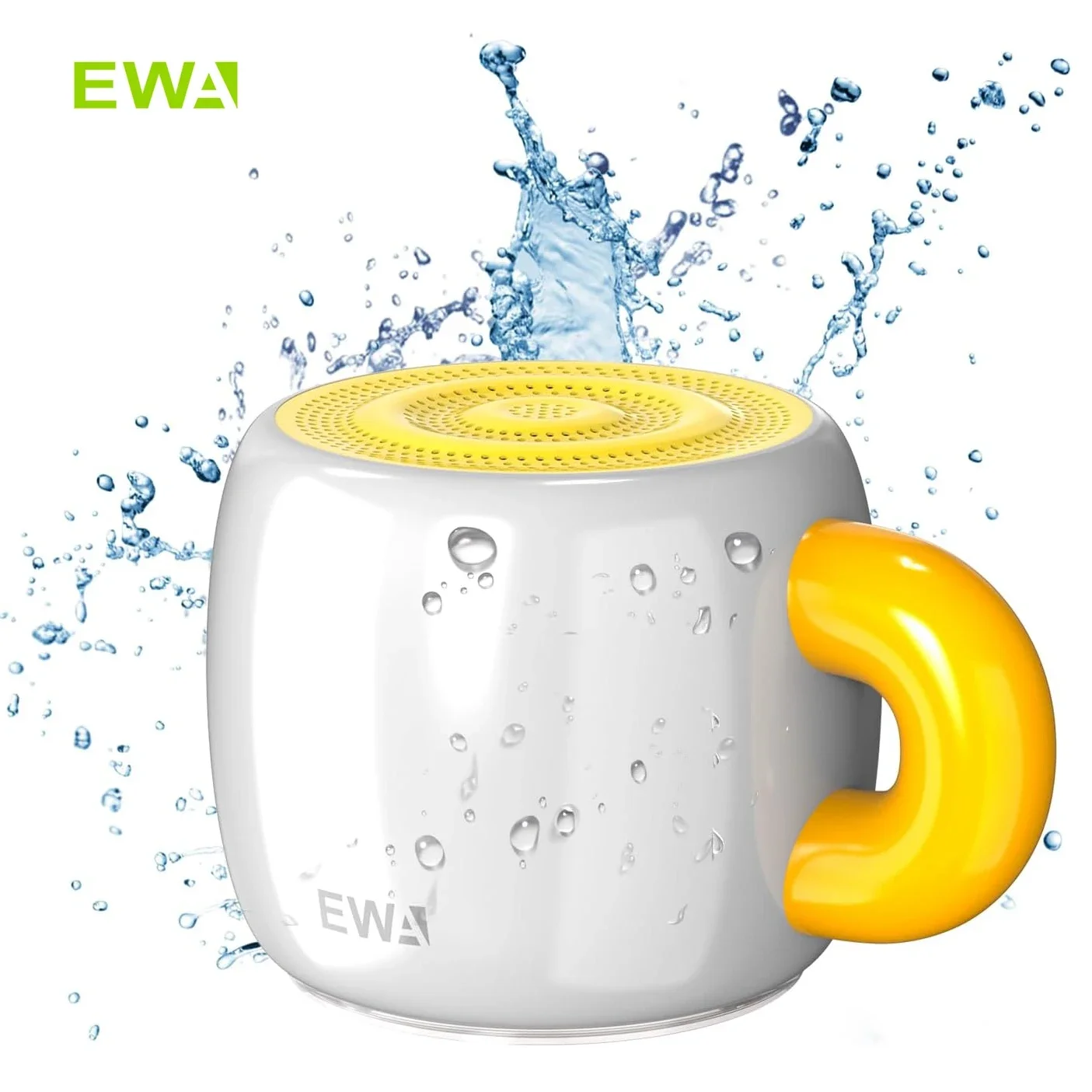 EWA A163 مكبر صوت بلوتوث لاسلكي صغير 5.4 صوت جهير، مكبر صوت عالي 5 وات، مكبر صوت معدني محمول مشغل MP3 700 مللي أمبير في الساعة صوت HiFi