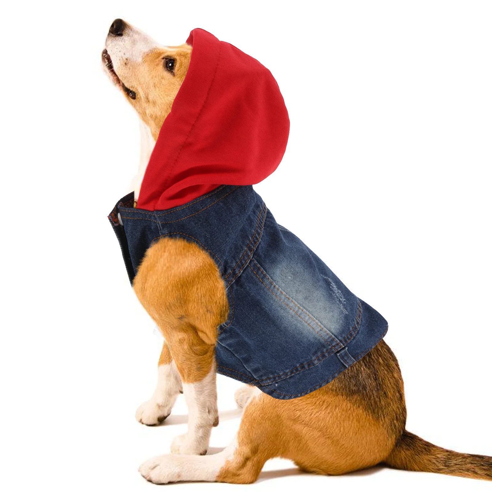 

Pet Vest Apparel Dog Denim Vests Hoodies Shirt for Small Dogs Cowboy Clothes Sweaters