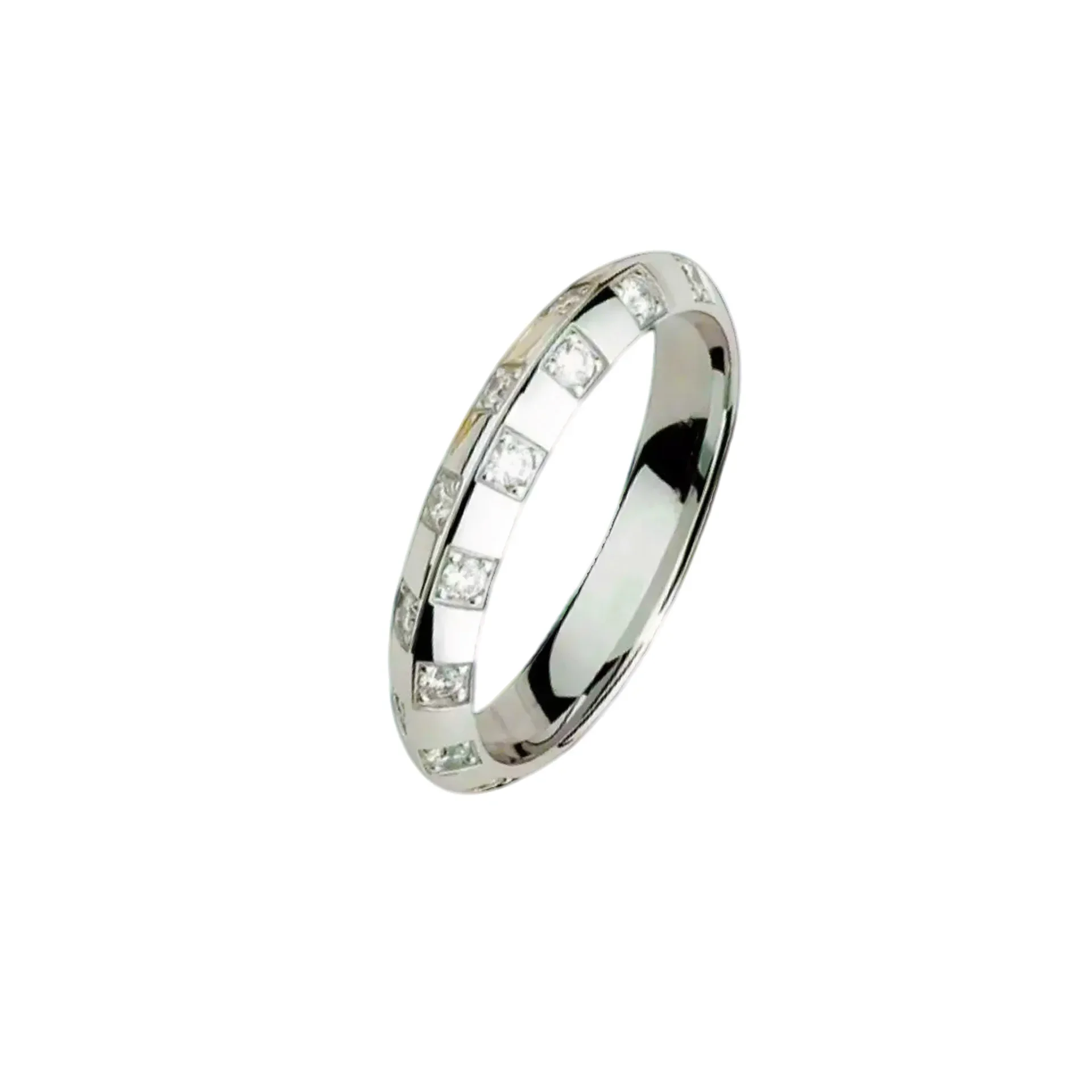 

2025 S925 Silver Fashion Versatile Full Diamond Flying Disc Ring Fashion Exquisite Ring Wedding Jewelry