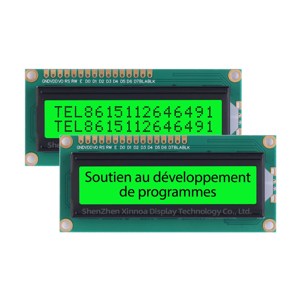 Lcm Module 16*2 Monochrome Schermspanning 3.3V Lcd/Lcm St7066u Blauwe Film Witte Letters Europese 1602a-3.3V Karakter Lcd Module