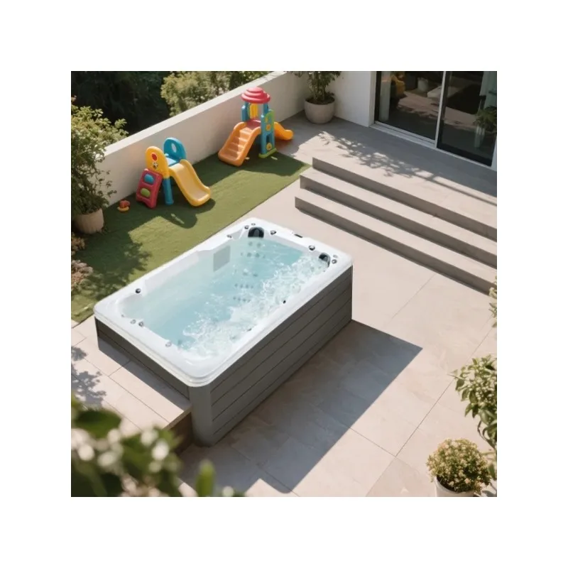 2026 Hot Sale FL Customized Spa Swimming Pool Outdoor Swim Massage Big Jet Sauna Endless Swimming Spa