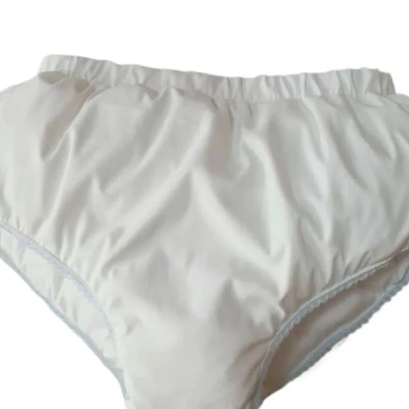Adult Thick Cotton Briefs Filled Cotton Soft Fluffy Warm With Waterproof Layer ABDL Diaper Cover Leak-proof Nappy Underpants