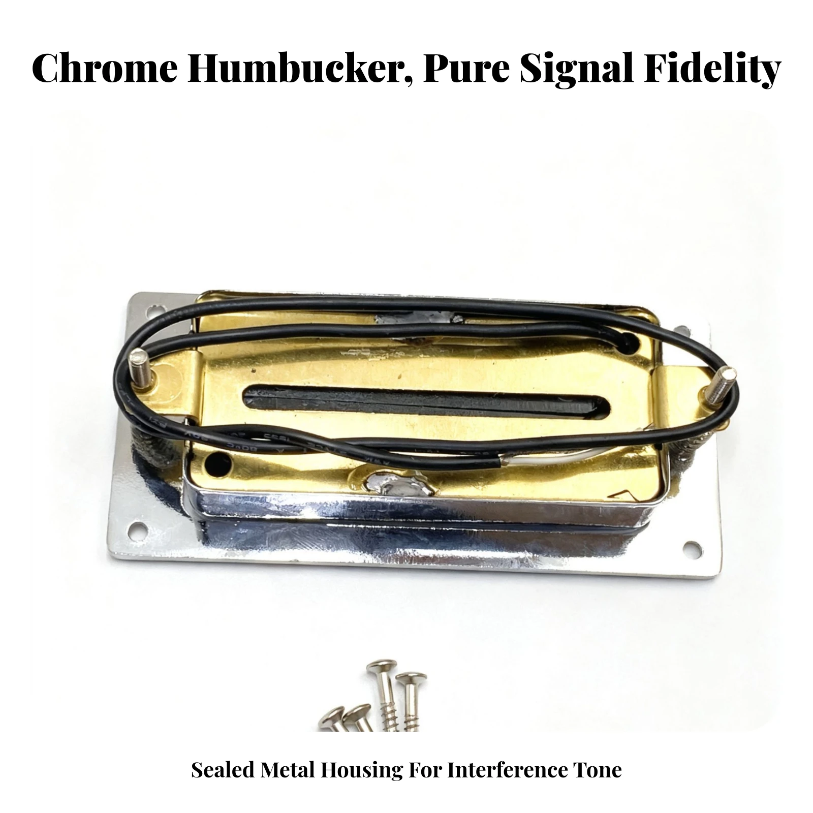 Guitar Humbucker Pickup Easy to Install Humbucker with 4-Core Wire Electric Guitar Pickup Squeal Noiseless Strong Output