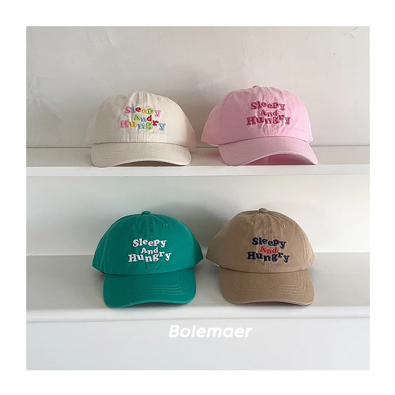 2025 Summer Embroidery Mother Kids Baseball CapsFashion Letter Kids Accessories Fashionable Baby's Travel Sunshade Hat Kids Hats