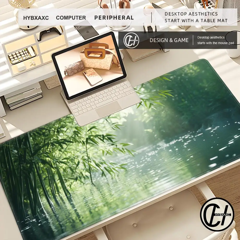 

Large Landscape Painting Silicone Soft Gaming Mouse Pad Keyboard Pad Topographic Mouse Pad for Keyboard with Anti-Slip Table Mat